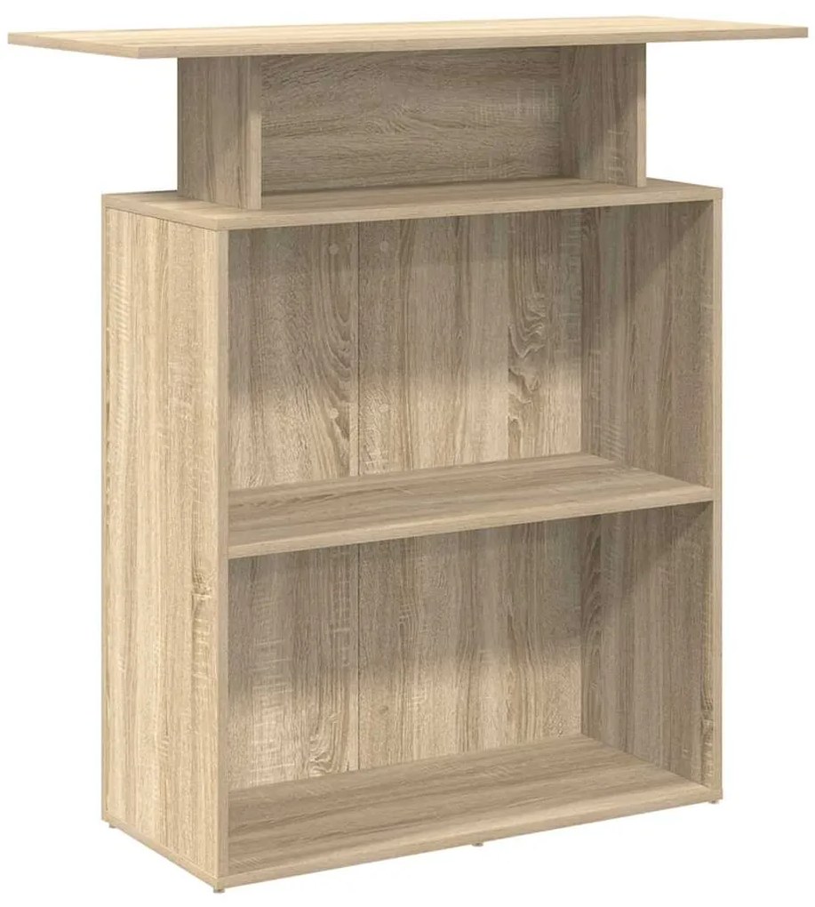 859053 vidaXL Рецепционно бюро, дъб сонома, 100x40x104 см, инженерно дърво