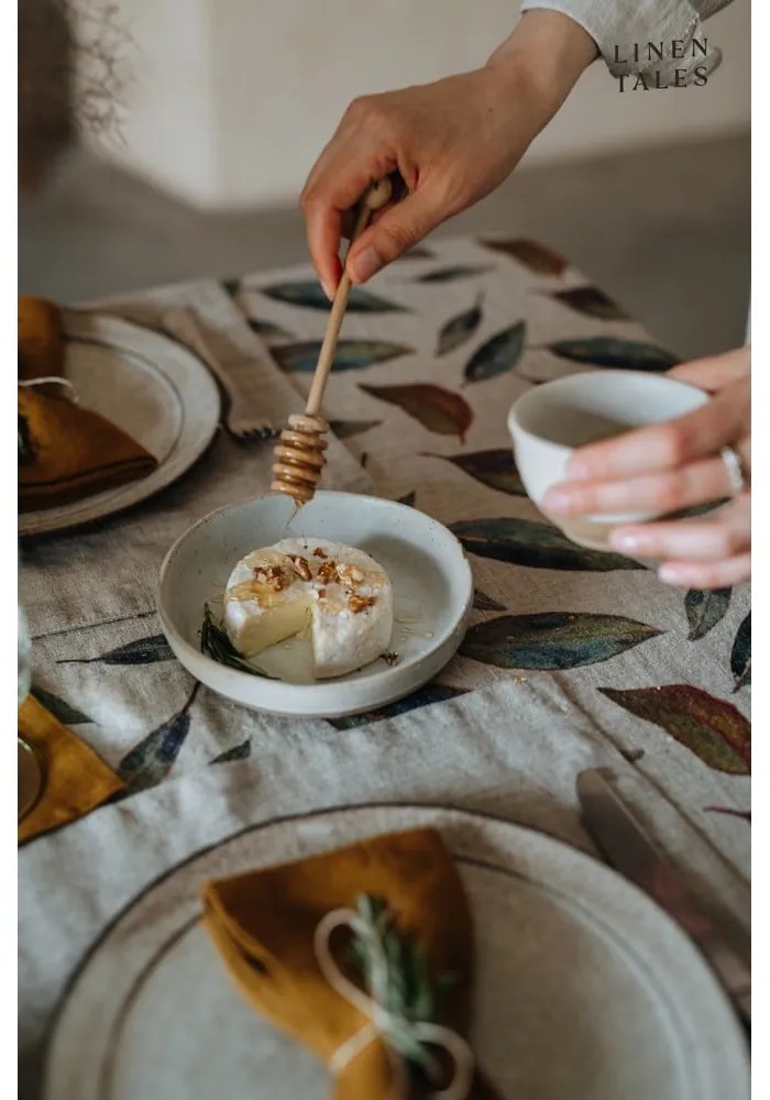 Ленена покривка за маса 140x140 cm Golden Fall – Linen Tales