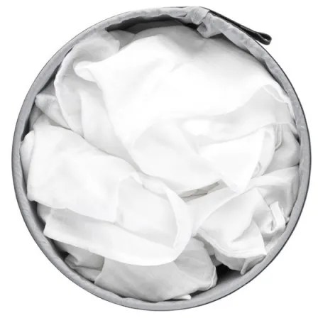 Кош за пране Brabantia 1004178, 35 л, Пластмасов капак, Пълнене без отваряне, Вентилационни отвори, Бял