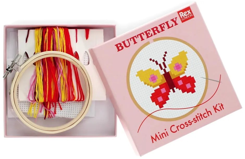 Творчески комплект Cross-stitch Kit Butterfly – Rex London