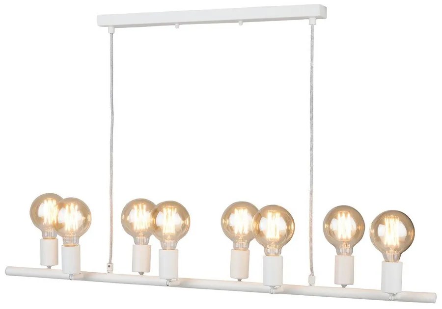 Бяло висящо осветително тяло Miami - it's about RoMi