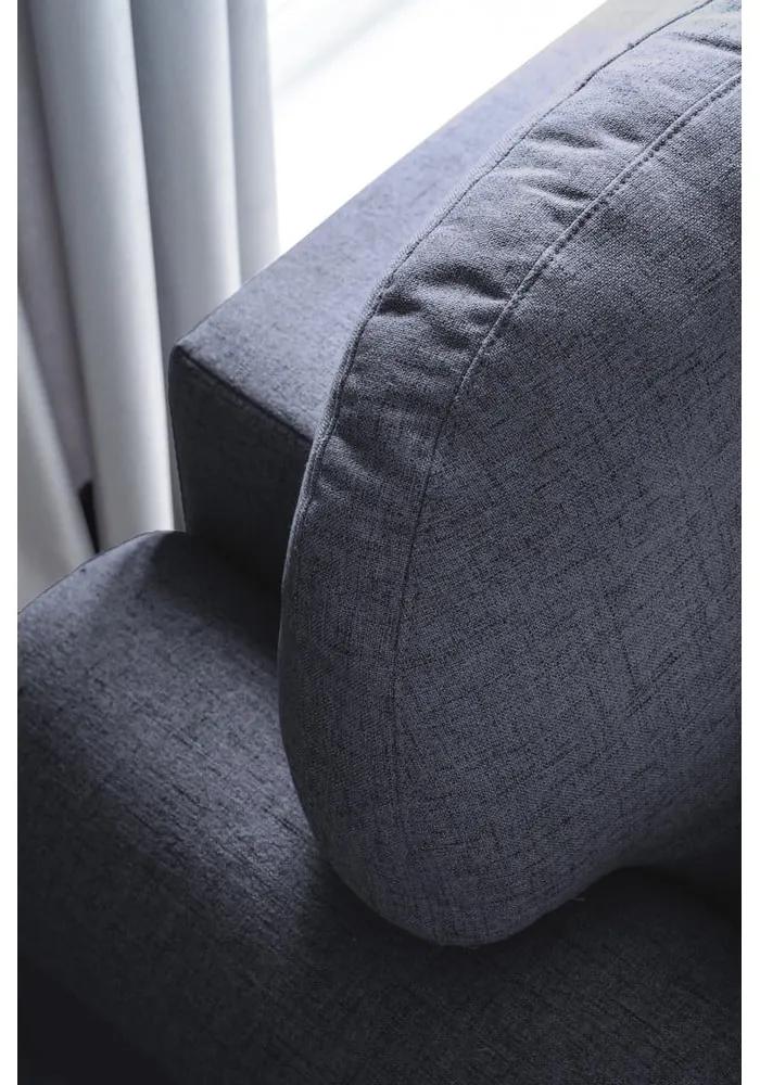 Тъмносин ъглов разтегателен диван (десен ъгъл) Bouncy Olli - Miuform