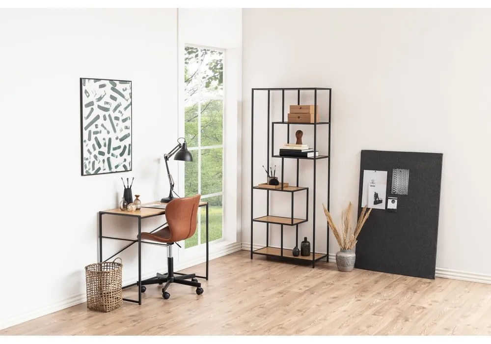 Кафяв офис стол в цвят коняк Batilda - Actona