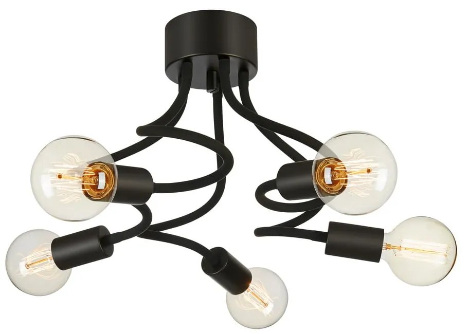 Черно таванно осветително тяло Medua Ceiling 5L Medusa - Markslöjd