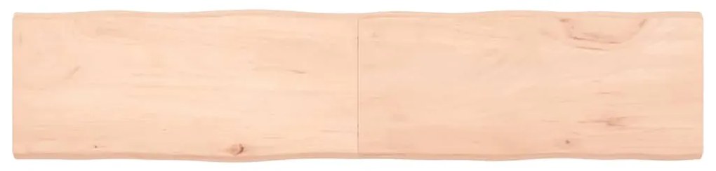 363908 vidaXL Плот за маса 180x40x(2-4) см необработено масивно дърво жив ръб
