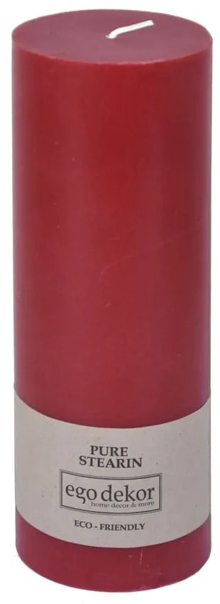 Червена приятелска свещ, време на горене 60 ч. Eco - Eco candles by Ego dekor