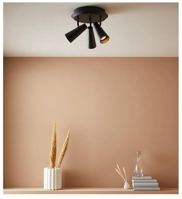 Черно осветление за таван , ø 36 cm Crest - Markslöjd