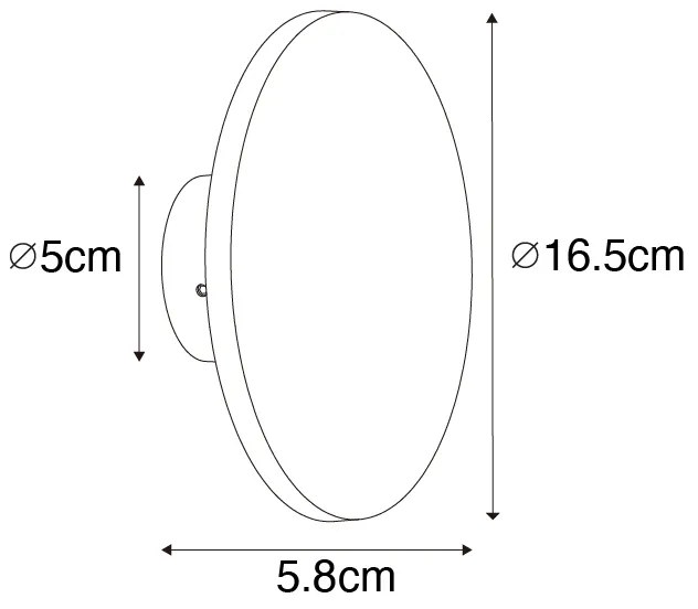 Модерна външна стенна лампа ръждяво кафява с LED IP54 - Skyf