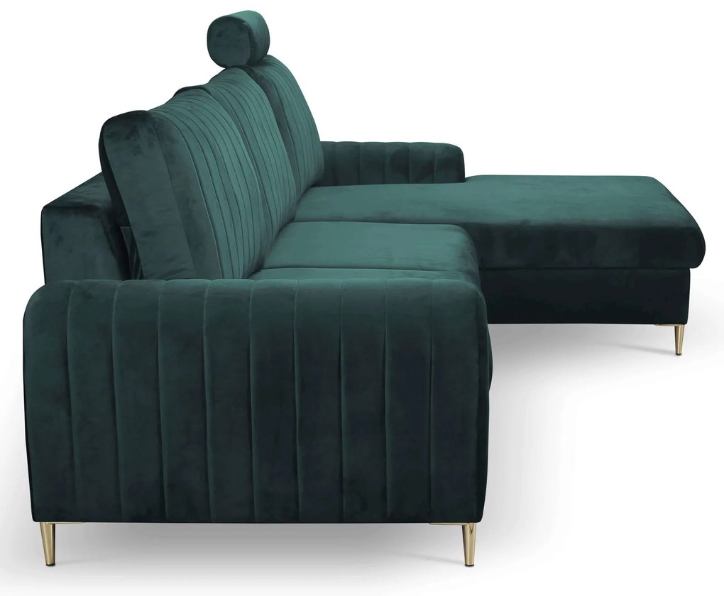 Ъглов диван Monte-Зелена