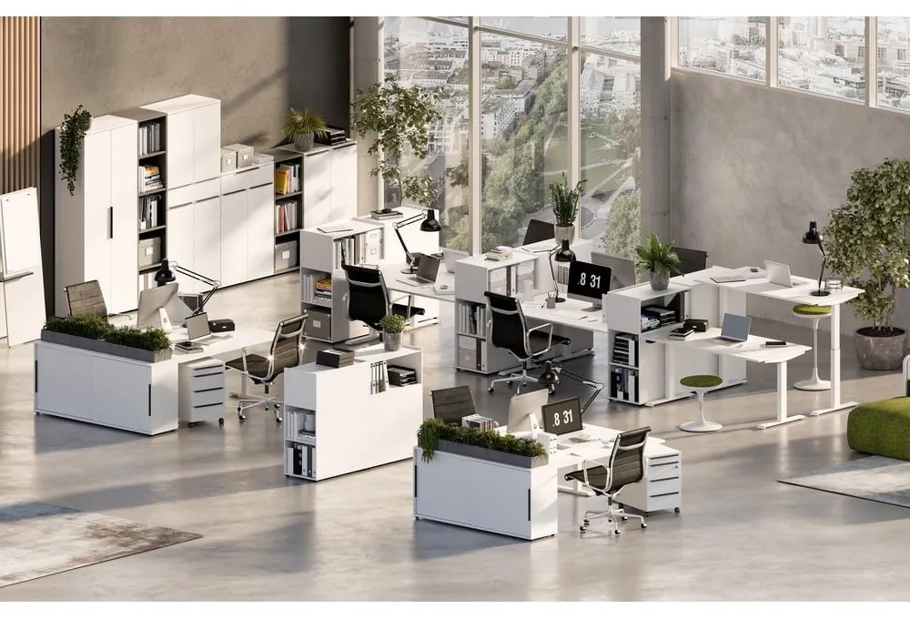 Работна маса с електрическо регулиране на височината 80x120 cm Mailand – Germania