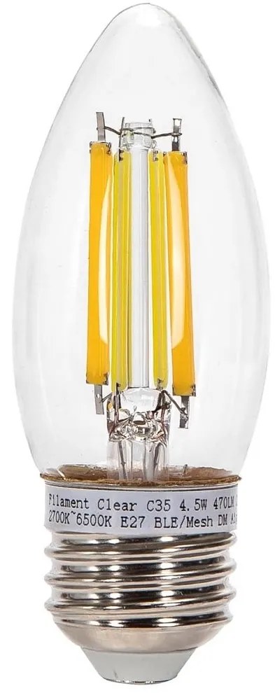 LED Крушка FILAMENT C35 E27/4,5W/230V 2700-6500K - Aigostar