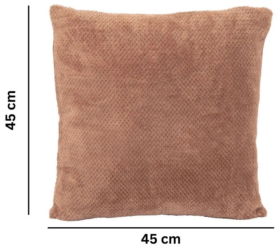 Декоративна възглавница от микроплюш 45x45 cm Pippa – Tiseco Home Studio