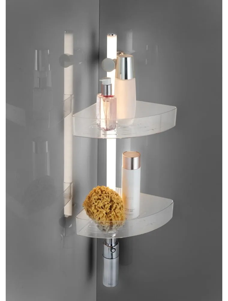 Прозрачен самоносещ рафт за баня - Wenko