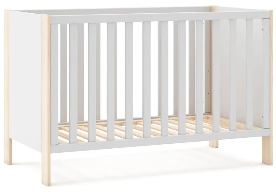 Бяло/естествено детско легло 60x120 cm Esteban - Marckeric