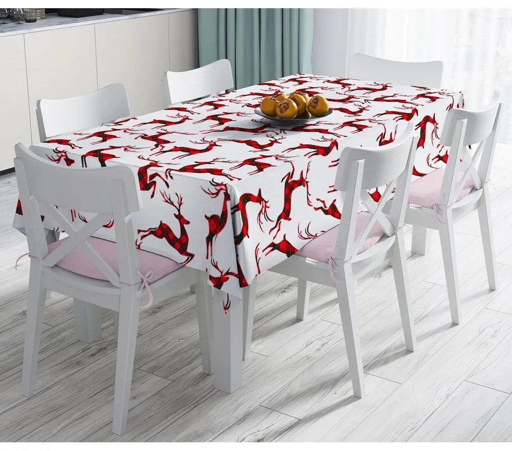 Коледна покривка за маса с памучна смес Тартан, 140 x 180 cm Christmas - Minimalist Cushion Covers