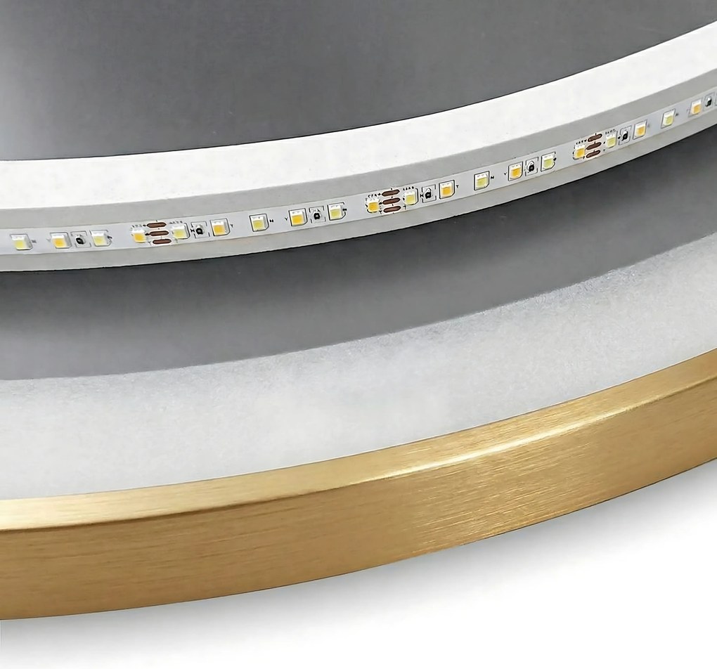 Огледало LED 80cm MMJ BRUSH GOLD