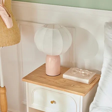 Настолна лампа atmosphera Tobie, Mетал, Розов, 33 cm