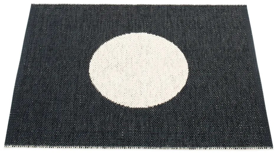Черно-бял килим за открито и закрито 70x90 cm Vera Black – Pappelina