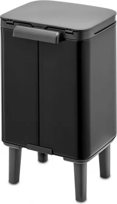 Кош за боклук Brabantia Bo Small Hi 1006641, 4 л, Плавно и безшумно отваряне, Противоплъзгаща основа, Черен