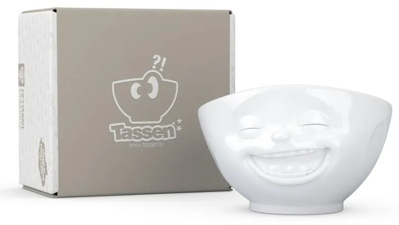 Бяла порцеланова купа за смях - 58products