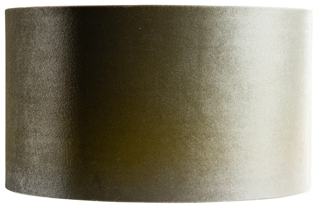 Кадифена абажура зелена със златно покритие 35/35/20