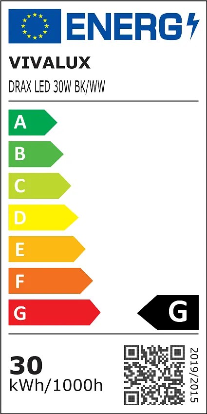Линейно осветително тяло за релсов монтаж DRAX LED, 30W, 3000K