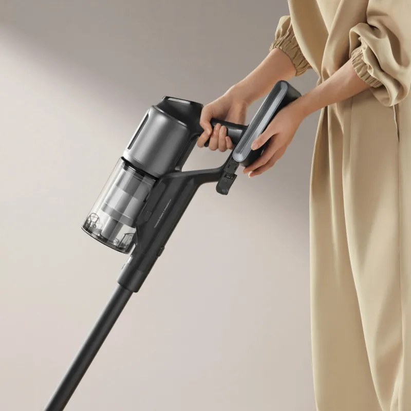 Вертикална прахосмукачка Dreame Z30 AquaCycle VZV77B, 855W, 310AW, 150000 об/мин, 3 степени, 0.32/0.4/0.6 л, 90 мин, HEPA H14, LED, Безчетков мотор, Черен