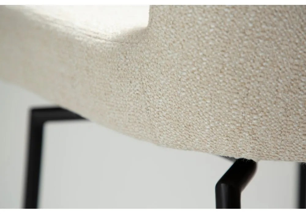 Кремав тапициран бар стол (височина на седалката 67,5 cm) Glam – DAN-FORM Denmark