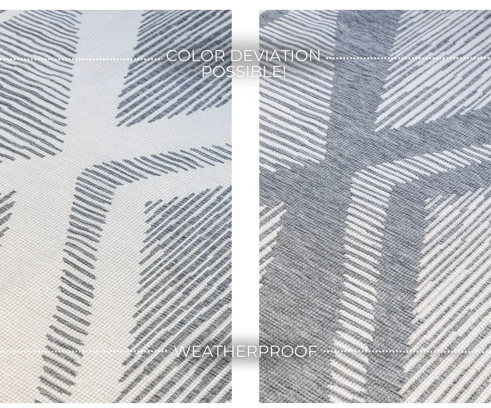 Сиво-кремав външен килим 200x290 cm Gemini – Elle Decoration