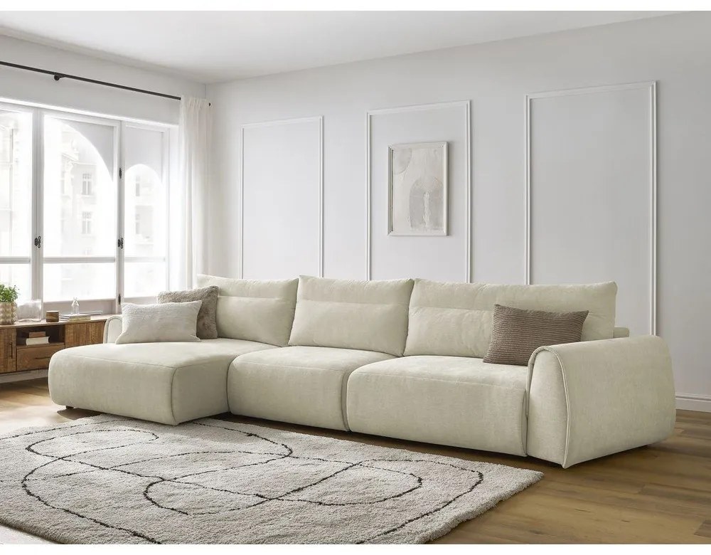 Бежов ъглов диван Aden – Bobochic Paris