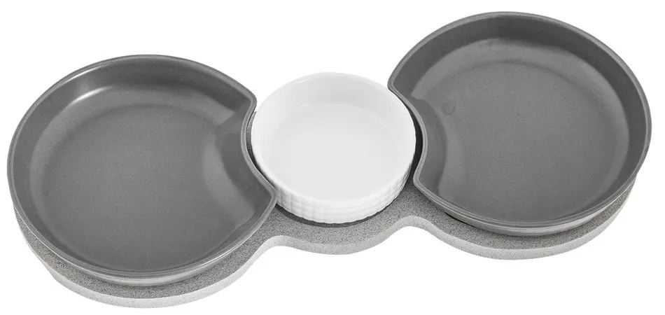 Комплект от 3 купи за сервиране с поднос , 38 x 16,5 cm Yin&amp;Yang - Villa Altachiara