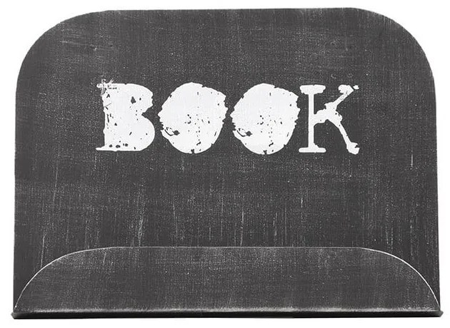 Черна метална стойка за книги - LABEL51