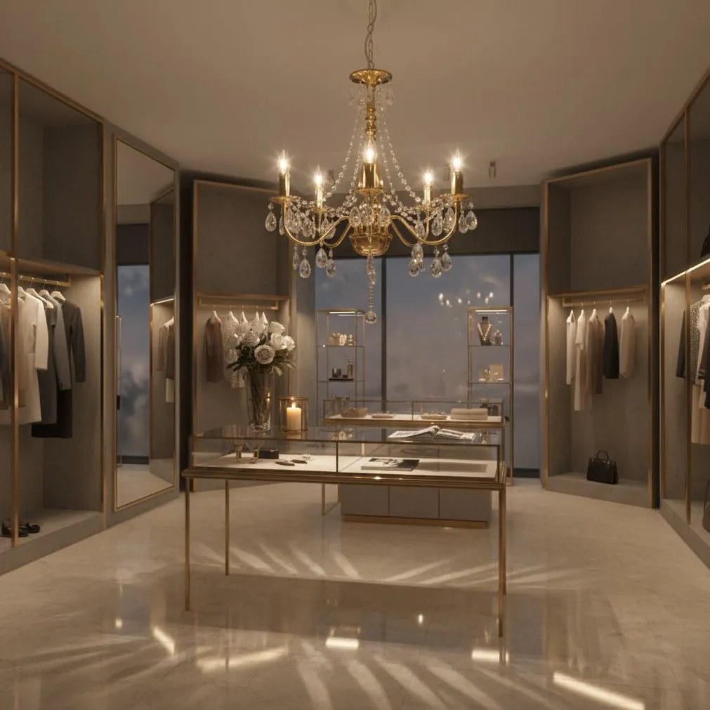 ЛАМПА EBT015-5CP Gold