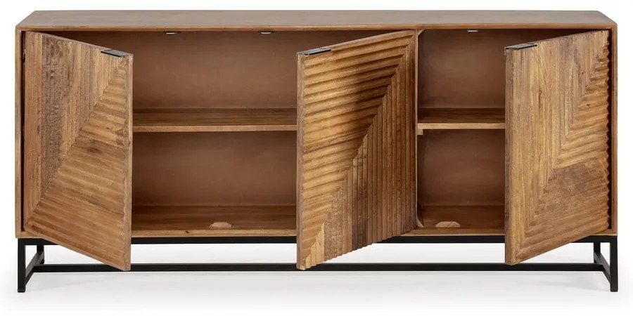 Скрин от масивно манго в естествен цвят 170x79x40 cm Nereida – MOME