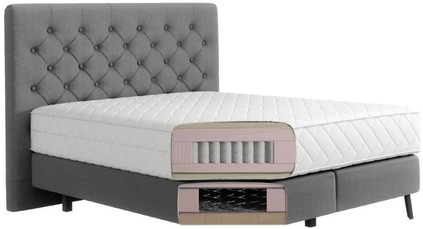 Тапицирано легло Vanessa с матрак-Gkri Anoixto-140 x 200 cm