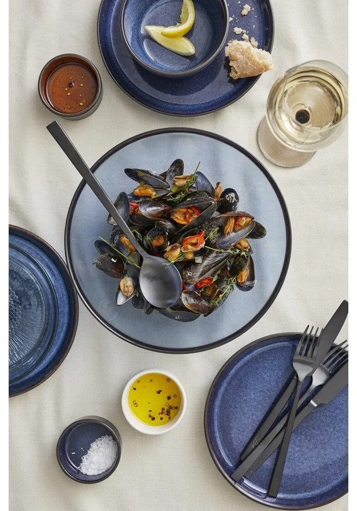 Черна/синя глинена купичка 600 ml Gastro Dark Blue/Black – Bitz