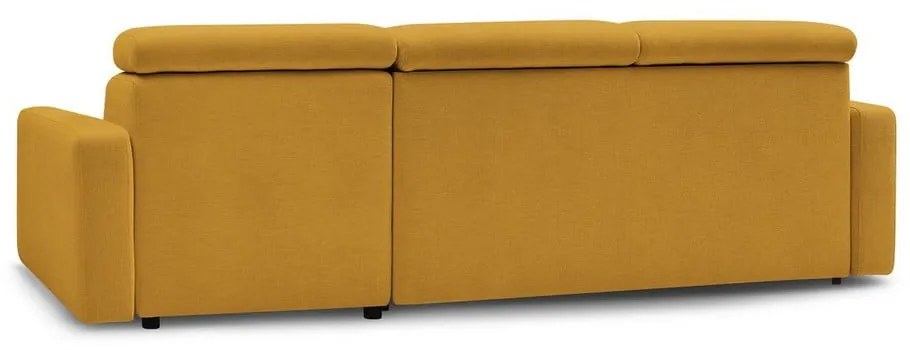 Разтегателен ъглов диван в цвят горчица (променлив) Monaco – Bobochic Paris