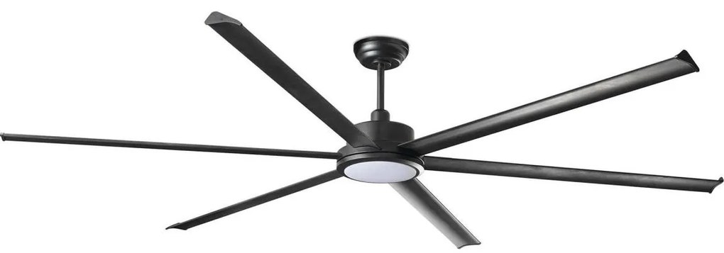 FARO 34207-130-LED Димируем таванен вентилатор ROTTERDAM XXL LED/32W/230V черен Ø 250 см + д.у.