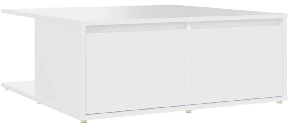 806876 vidaXL Маса за кафе, бяла, 80x80x31 см, инженерно дърво