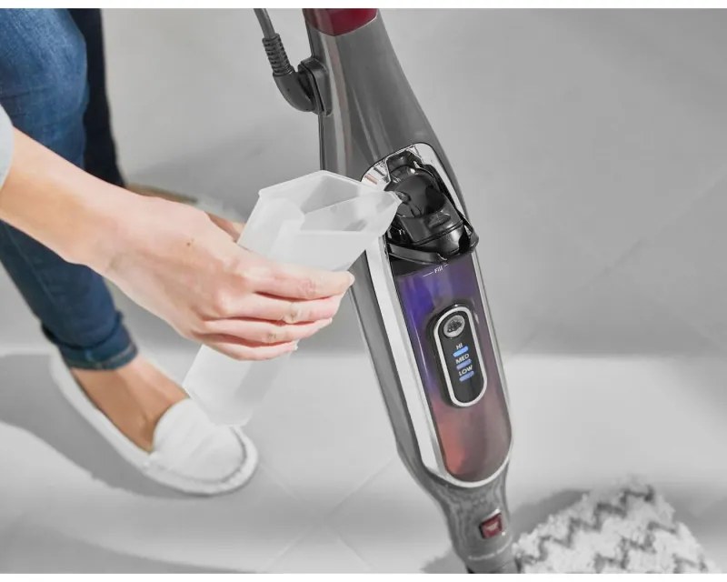 Парочистачка Shark S6003EU, 1200W, 0.35 л, 3 настройки, Технология Klick'n Flip, Steam Blaster, Dirt Grip подложки, Сив/Виолетов
