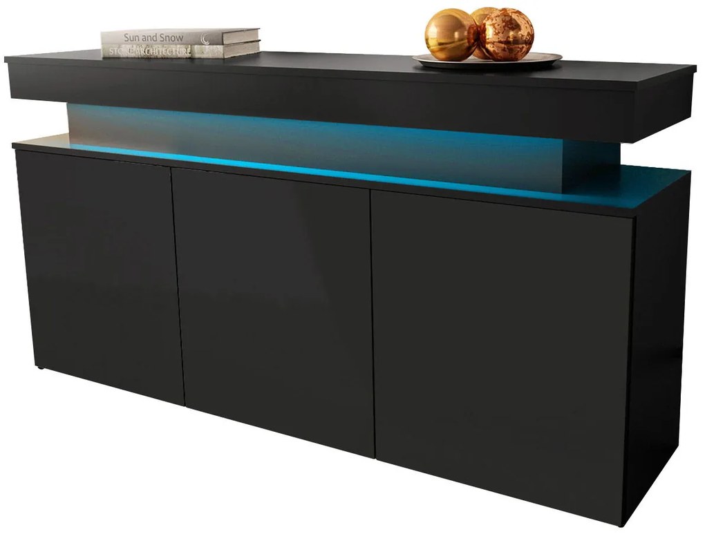 Бюфет Glossa 160 със LED-Mauro