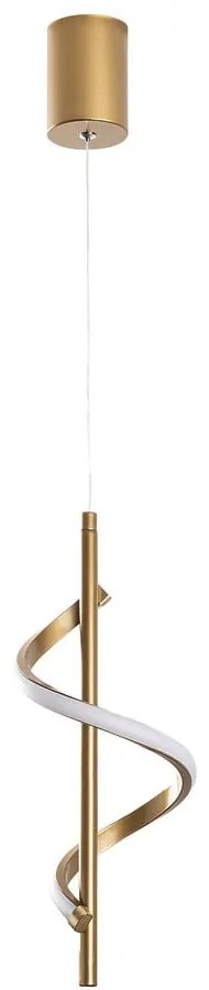 LED висящо осветително тяло в златист цвят ø 16 cm Likma – Opviq lights