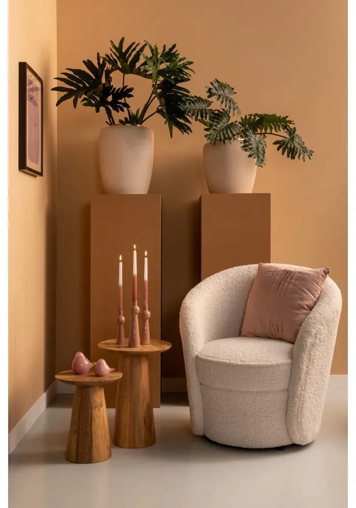 Кръгла странична масичка от масивно манго ø 30 cm Force – Leitmotiv