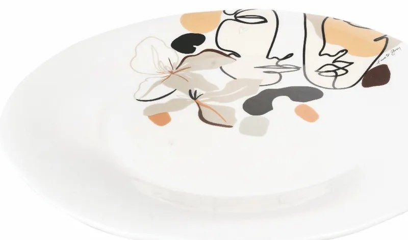 Керамична чиния за сервиране, ø 35 cm Face to Grey - VDE Tivoli 1996