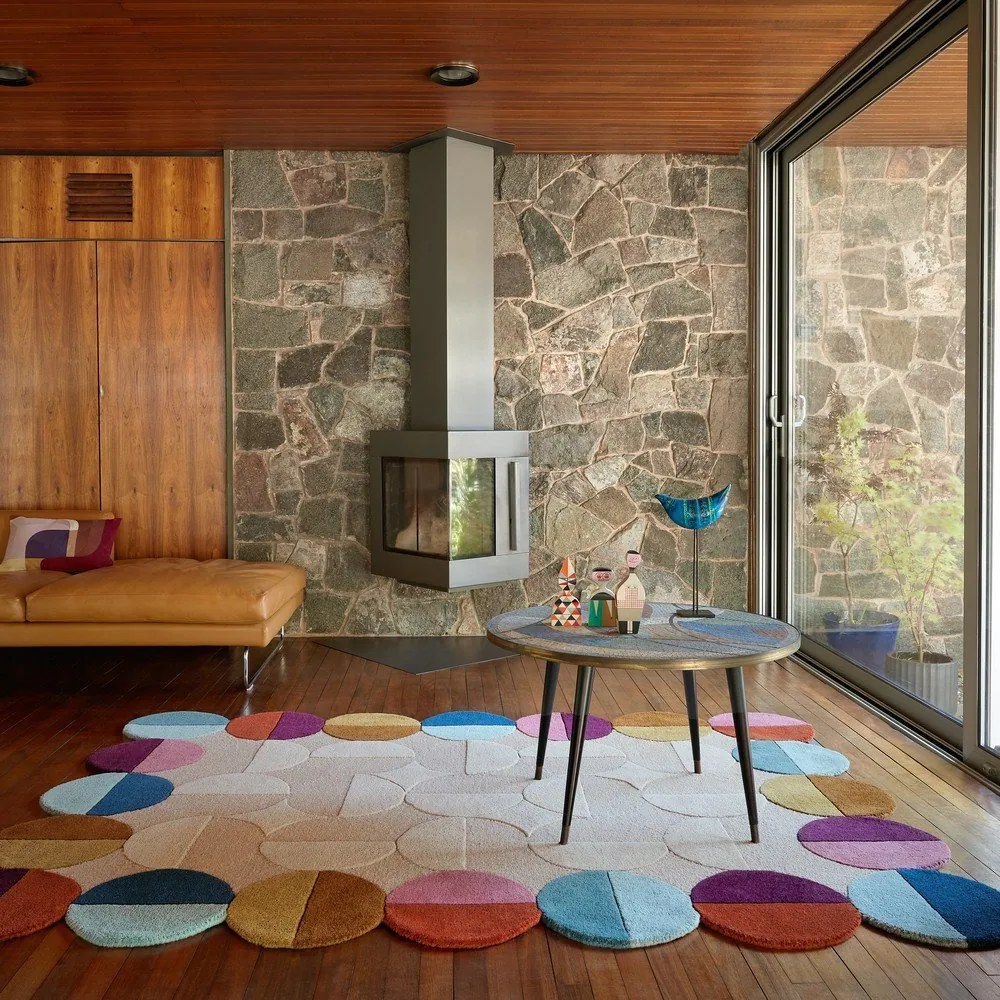 Бежов ръчно изработен вълнен килим 160x230 cm Mia Textured Scallop – Flair Rugs