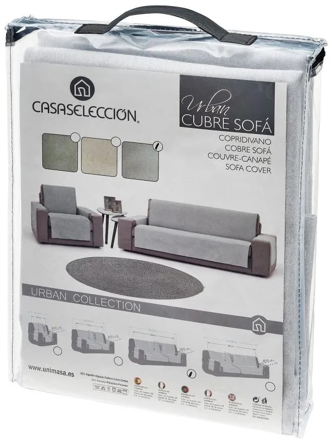 Светлосиво покривало за триместен диван Urban – Casa Selección
