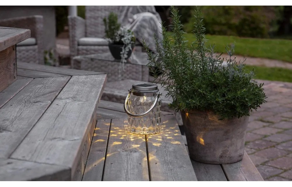 Външна слънчева LED светлинна декорация , височина 16 см Pireus - Star Trading