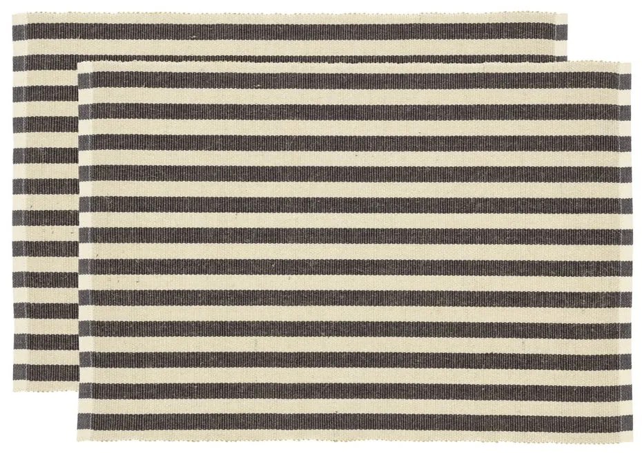 Платнена подложка за хранене 2 бр. 33x48 cm Statement Stripe - Södahl