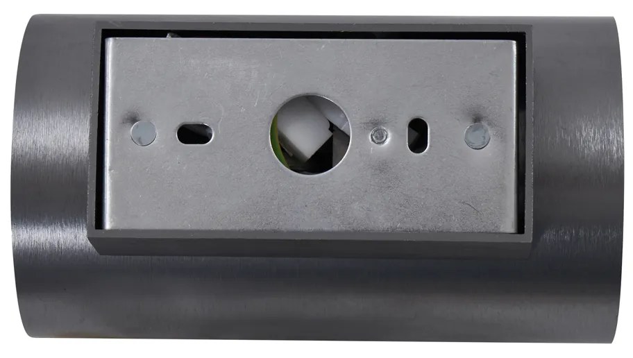 Модерна стенна лампа тъмно сива кръгла 2-светлинна GU10 50mm - Sandy