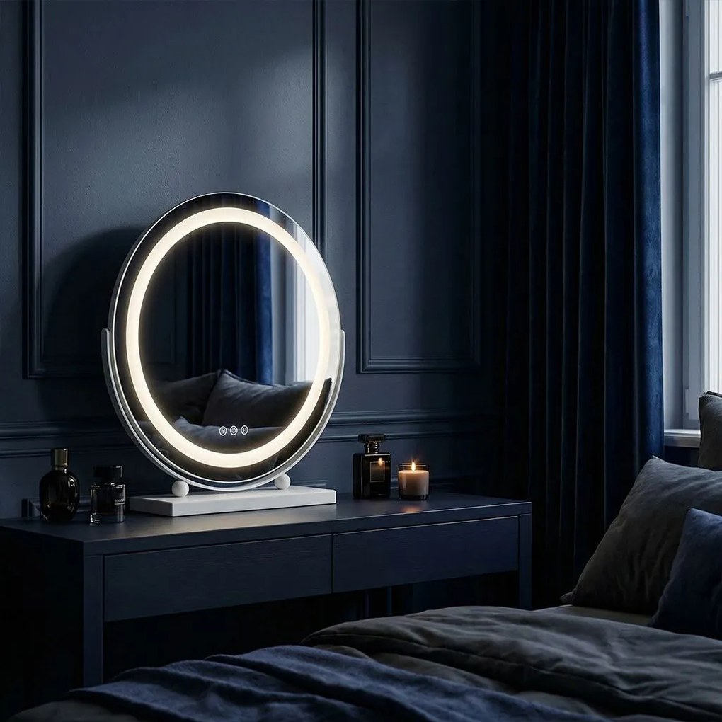 Огледало LED MAKE-UP White 40 cm